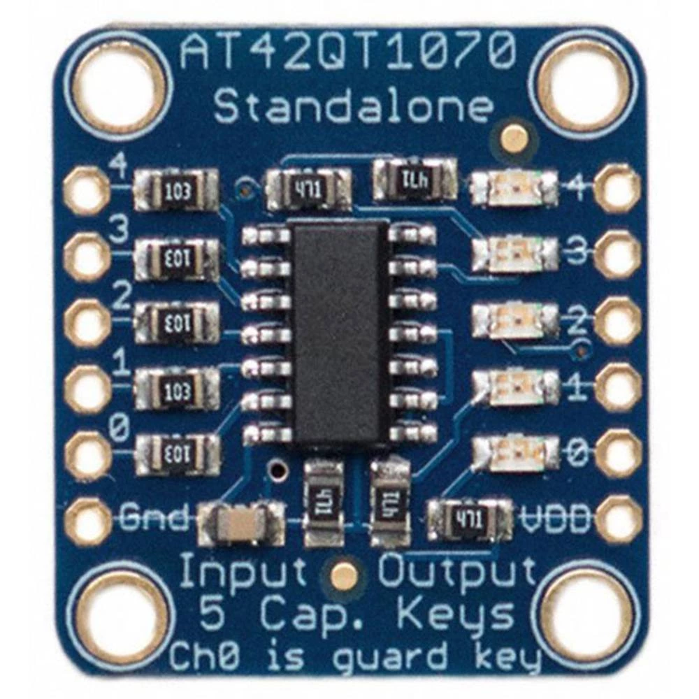 Adafruit Ploča za proširenje Capacitive Touch Sensor Breakout - AT42QT1070 QTouch&trade; slika