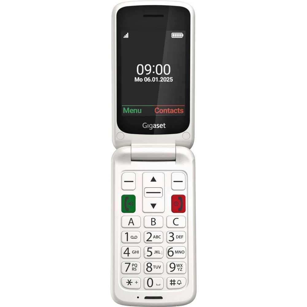 Gigaset GL595 mobilni telefon SOS ključ, zaštićeno od prskanja vode, zaštićeno od prašine bijela slika