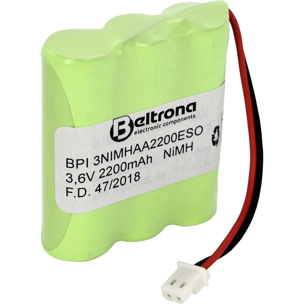 Aku-pack 3x Mignon (AA) Utikač NiMH Beltrona Solarleuchten-Pack 901013 3.6 V 2000 mAh slika