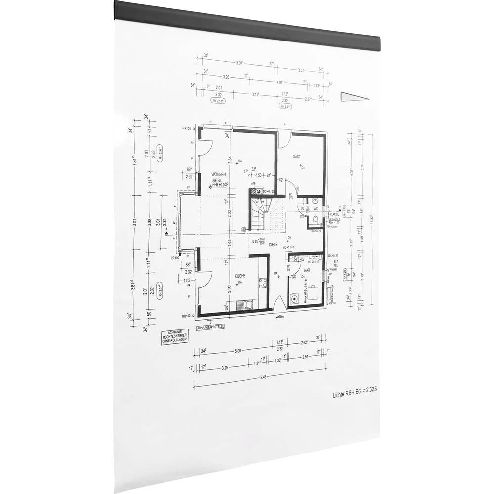 Durable Magnetna traka DURAFIX RAIL (Š x V) 297 mm x 17 mm samoljepljivo Crna 1 Pakiranje 470701 slika