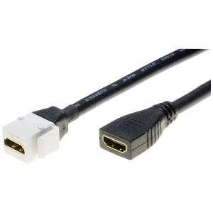 Lyndahl LKK0210-02 HDMI adapterski kabel [1x ženski konektor HDMI - 1x ženski konektor HDMI] crna  0.2 m slika
