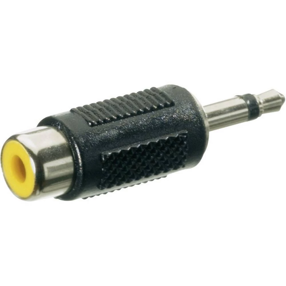 SpeaKa Professional SP-7870276 utičnica / Cinch audio adapter [1x 3,5 mm banana utikač - 1x ženski cinch konektor] crna slika