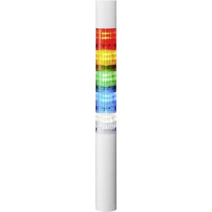 Signalni toranj LED Patlite LR4-5M2WJBW-RYGBC 5-bojno, Crvena, Žuta, Zelena, Plava boja, Prozirna 5-bojno, Crvena, Žuta, Zelena, slika