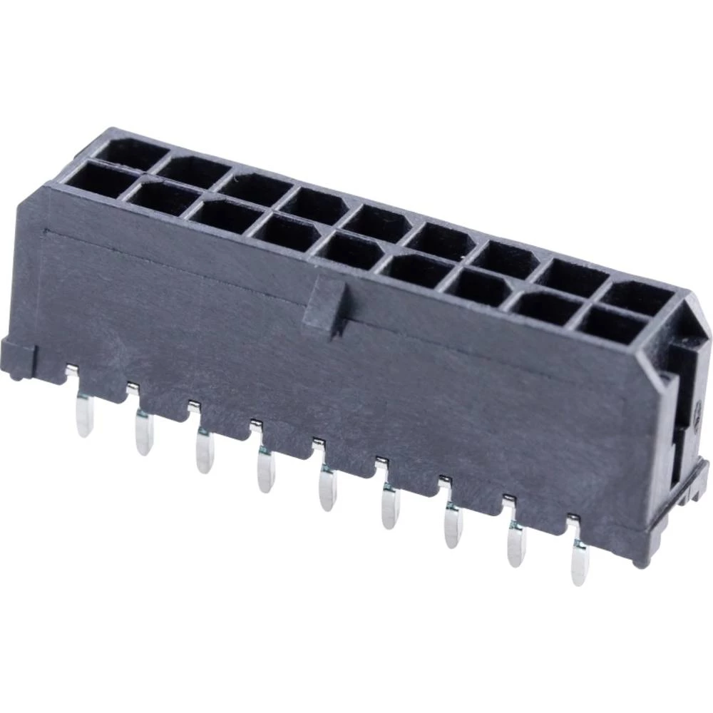 Molex ugradna standardna letva s muškim kontaktima  Ukupan broj polova 18 Raster: 3 mm 430451812 1 St. Tray slika
