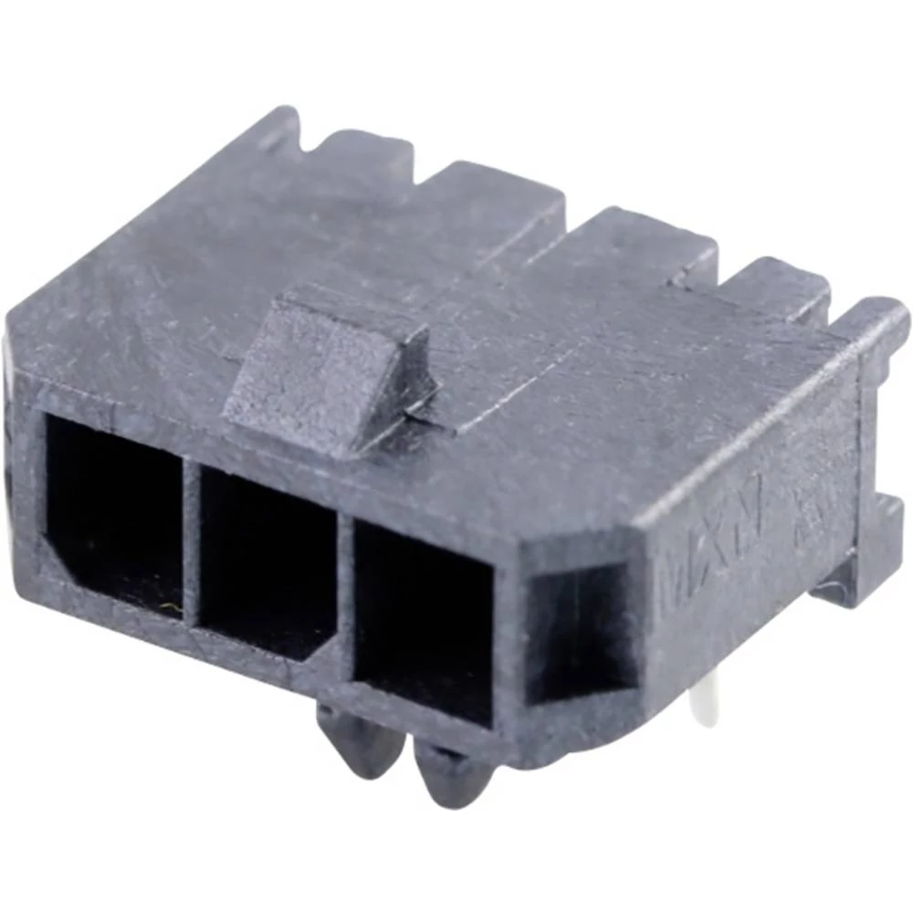 Molex 436500600 Micro-Fit 3.0 Right-Angle Header, 3.00mm Pitch, Single Row, 6 Circuits, with Snap-in Plastic Peg PCB Lock slika