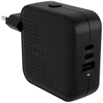 HYPER HyperJuice® 70W USB-C adaptar za putovanje 70 W 1x USB-A, 2x USB-C® Power Delivery GaN, s europskim adapterom, s U