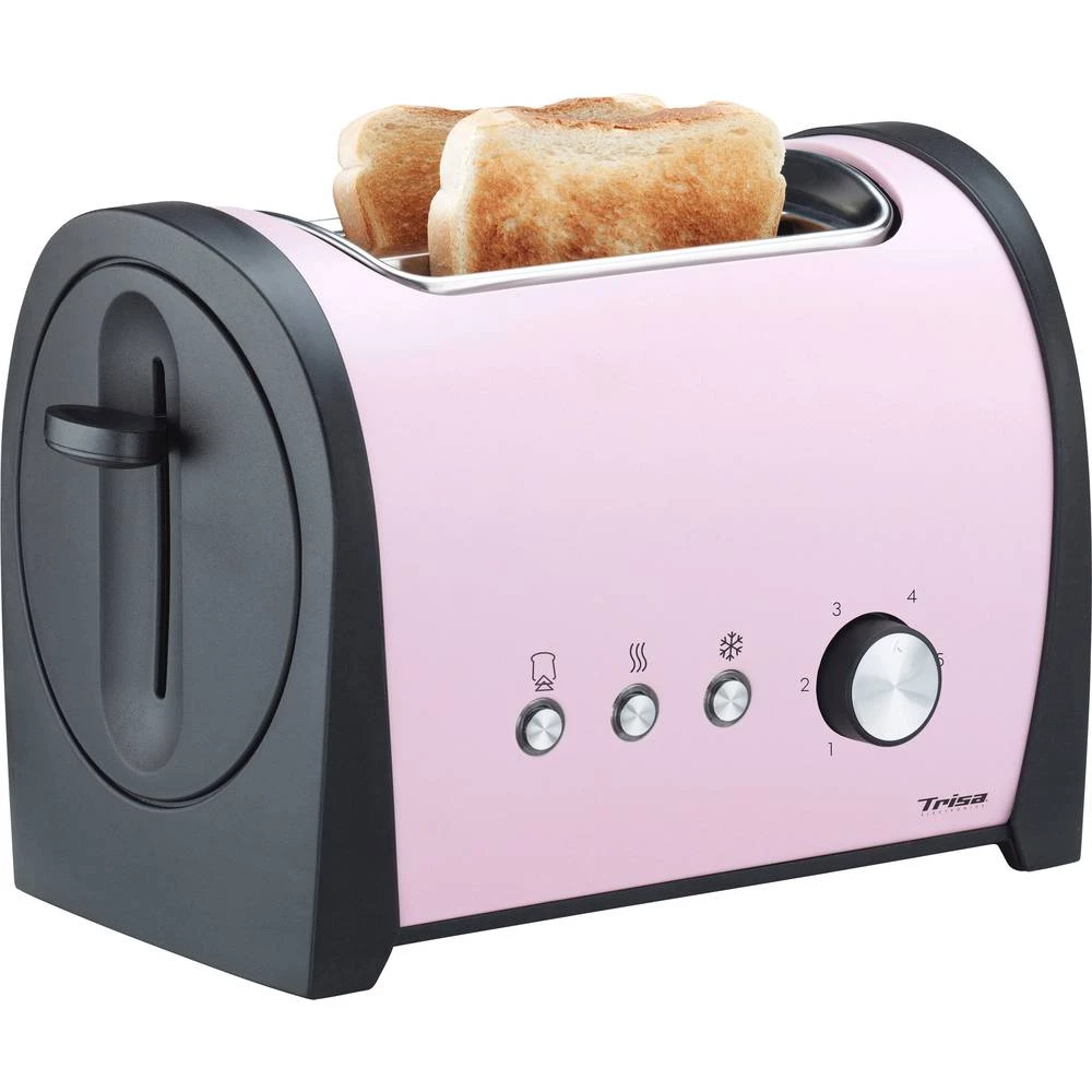 Toster Trisa Retro Line Ružičasta, Crna slika