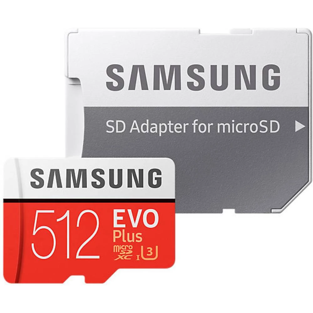 microSDXC-kartica 512 GB Samsung Evo+ Class 10, UHS-I, UHS-Class 3 Uklj. SD-adapter slika