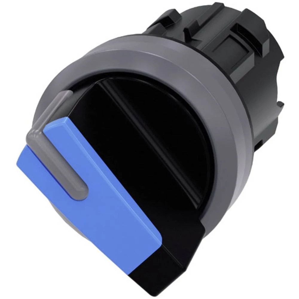 Siemens 3SU1032-2BF50-0AA0 preklopni prekidač prednji prsten od metala, osvjetljen geg pješčano-siva, plava boja 1 x 90 °  1 St. slika