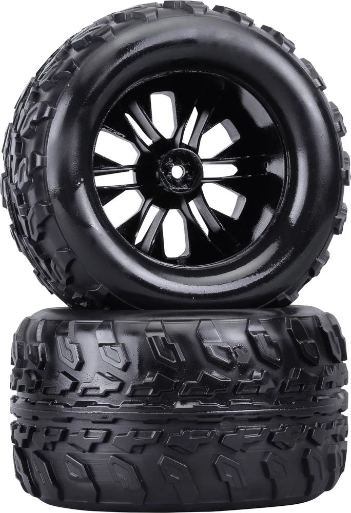 Reely 1:10 Monstertruck komplet kotača, crne boje 2 kom. slika