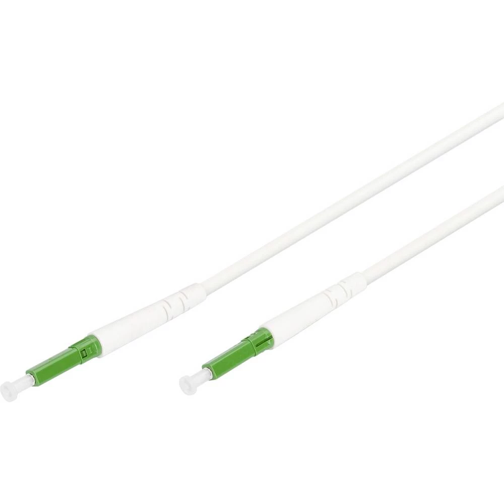 Digitus DK-3901LCA-10 staklena vlakna svjetlovodi, staklena vlakna priključni kabel 10 m bijela, zelena [1x LC APC utika slika