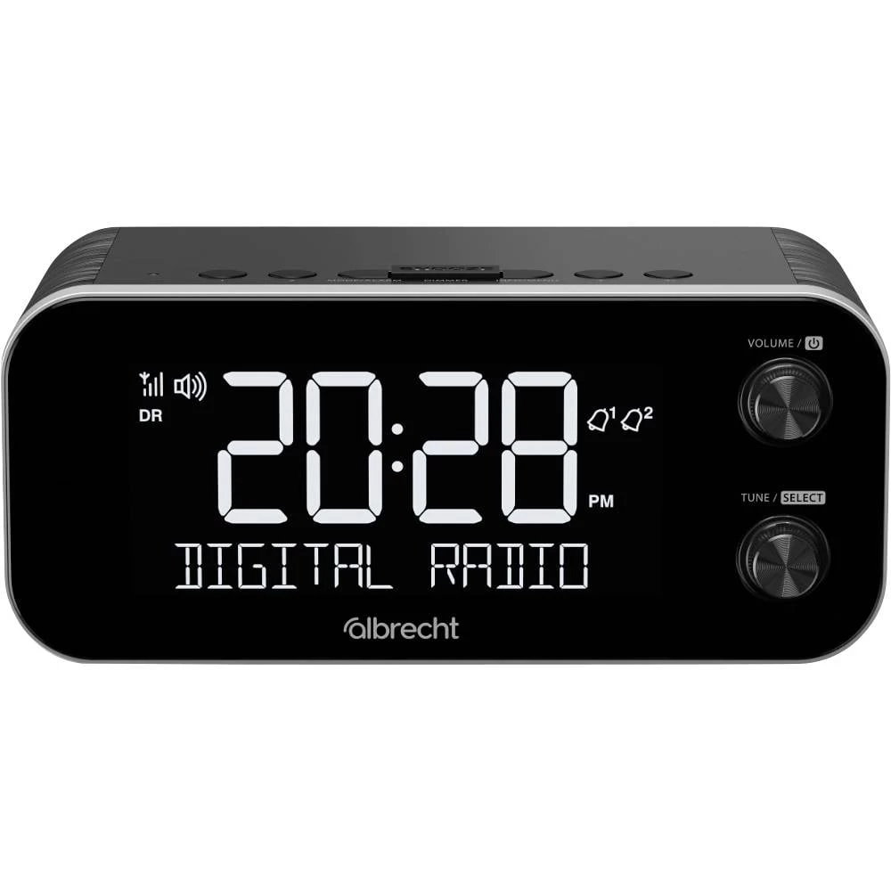 Albrecht DR 455 radio sat DAB+ (1012), UKW (1014) funkcija alarma crna slika
