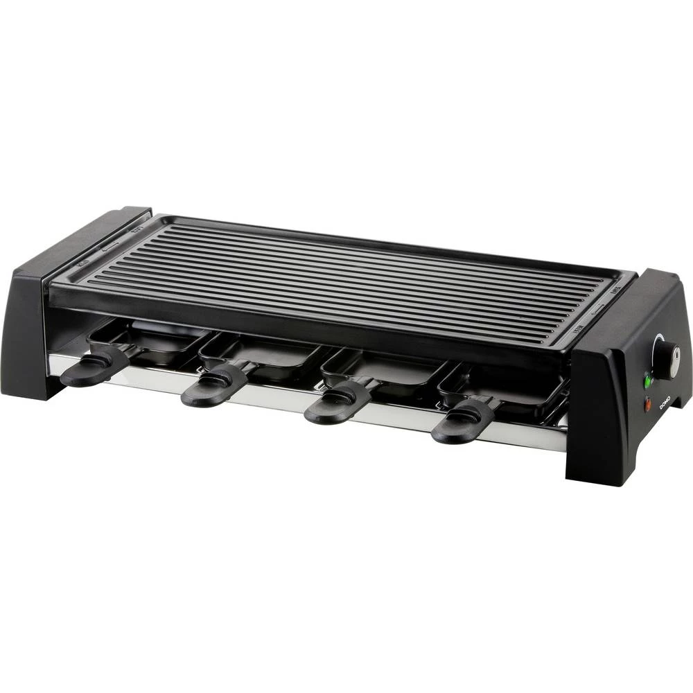 DOMO DO9189G kamen za roštilj premaz protiv lijepljenja, 8 posuda, indikatorska lampica, bezstupanjski regulator temperature crna slika