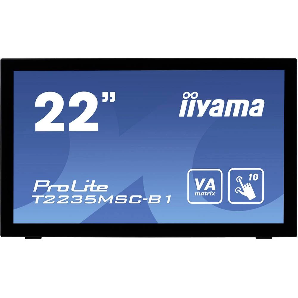 Zaslon na dodir 54.6 cm (21.5 ") Iiyama T2235MSC-B1 1920 x 1080 piksel 16:9 6 ms USB, VGA, DVI, DisplayPort VA LED slika