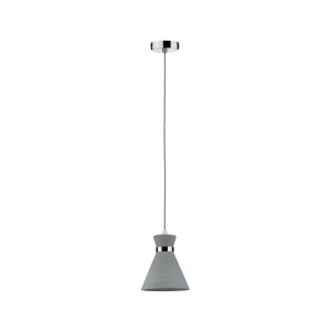 Viseća svjetiljka LED E27 20 W Paulmann Verve 70890 Betonsko-siva boja, Krom boja slika