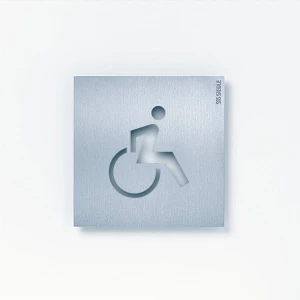 Siedle&amp,Söhne znak za orijentaciju za korisnike invalidskih kolica OSP 0009-01 Siedle 200032625-01 pribor portafona za vrata  pribor za montažu  srebrna slika