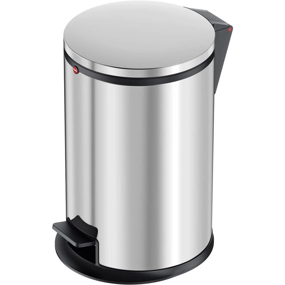 Kontejner za limenke 12 l Hailo Pure M (&Oslash; x V) 263 mm x 435 mm Srebrna Mehanizam stopalo-pedal 1 ST slika