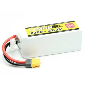 LemonRC lipo akumulatorski paket za modele 22.2 V 2200 mAh Broj ćelija: 6 35 C softcase XT60 slika