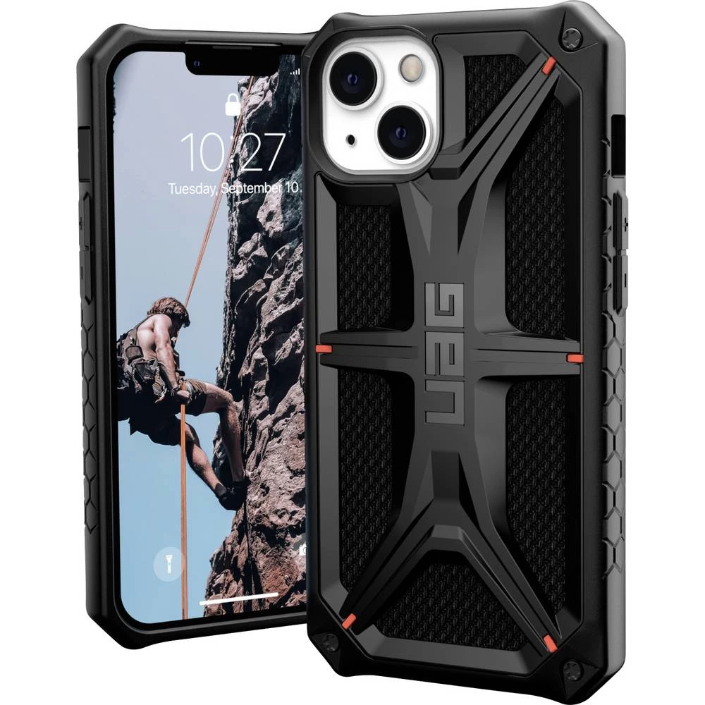 Urban Armor Gear  Monarch Case  stražnji poklopac za mobilni telefon  Apple  iPhone 13  kevlar®, crna slika