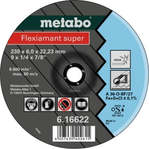 Metabo 616735000 ploča za grubu obradu s glavom 16 mm 25 St. slika