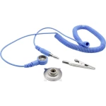 Quadrios ESD kabel za uzemljenje 3.00 m stezaljka, pritisni gumb 10 mm, priključak, krokodilska stezaljka