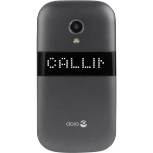 DORO 6050 Senior preklopni telefon Stanica za punjenje, SOS ključ Grafitna, Bijela slika