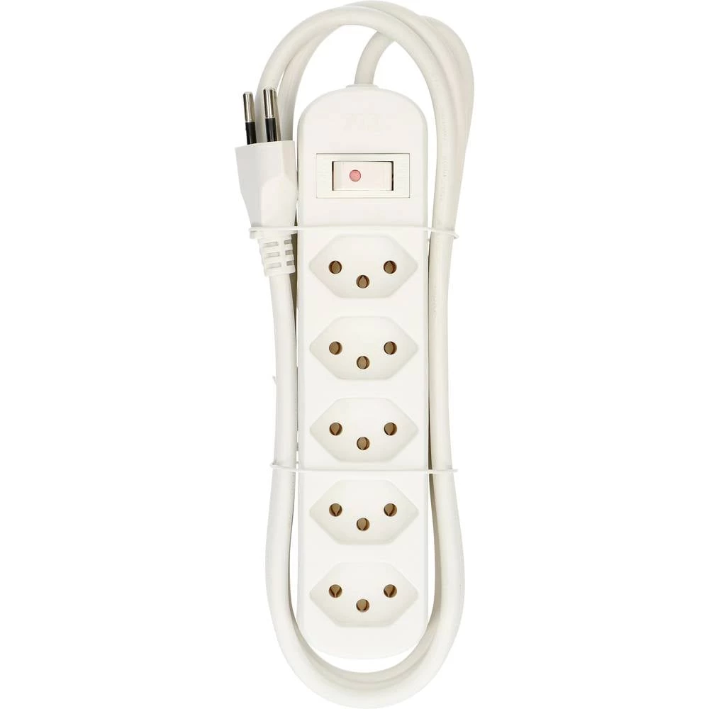 Max Hauri 160248 razdjelna letva s prekidačem 1 komad bijela ch utikač 1 St. slika