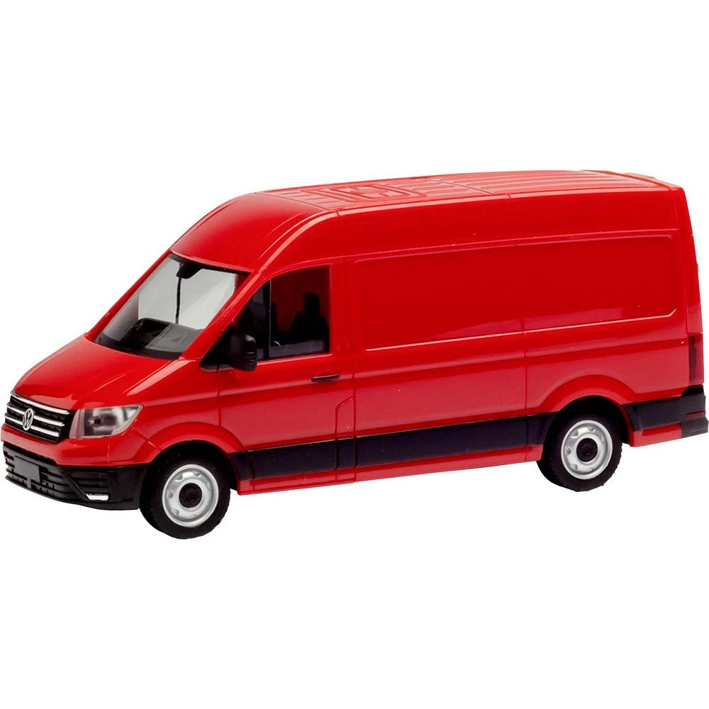 Herpa 092982-002 h0 Volkswagen (VW) Crafter 2016 kutija visoki krov, crvene boje slika