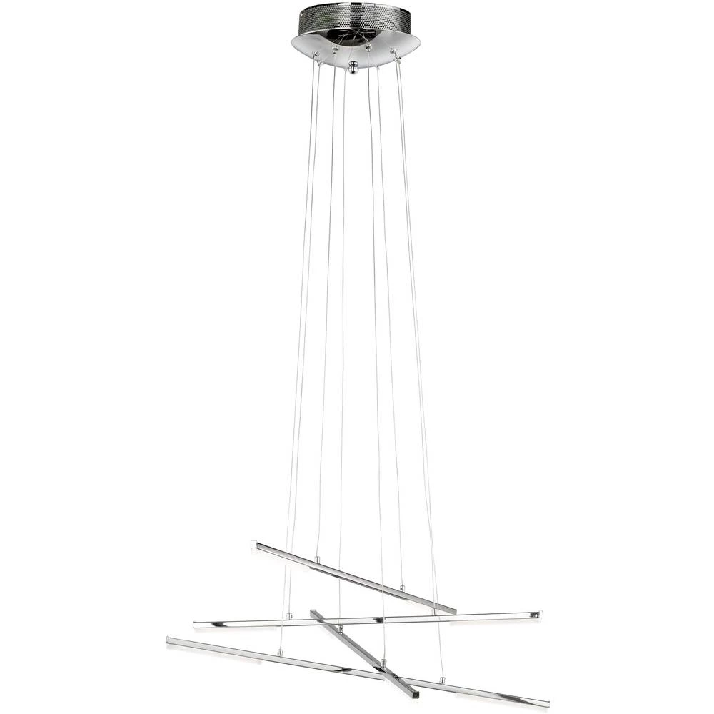 LED viseća svjetiljka 22.4 W Toplo-bijela WOFI FORTE 7018.08.01.5000 Krom boja slika