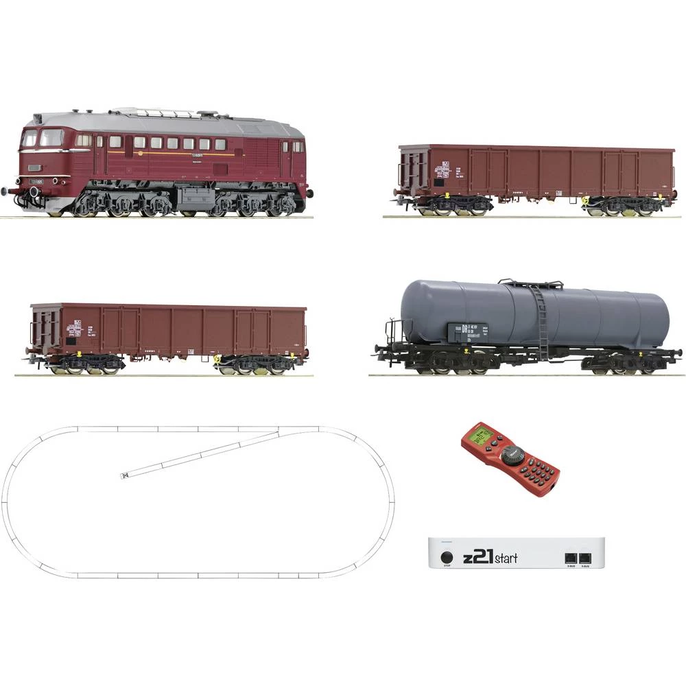 Roco 51331 z21 start digitalni set: Dizel lokomotiva BR 120 s teretnim vlakom DR-a slika
