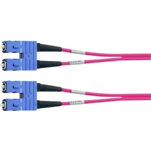 Staklena vlakna Svjetlovodi Priključni kabel [1x Muški konektor SC - 1x Muški konektor SC] 50/125 µ Multimode OM2 2 m Tele slika
