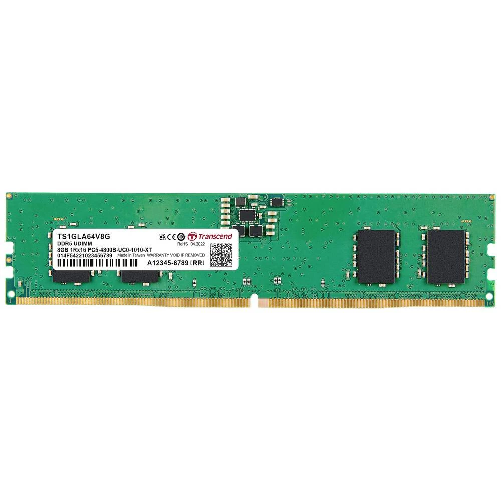 Transcend TS1GLA64V8G memorijski modul za računalo DDR5 8 GB 1 x 8 GB 4800 MHz 288pin DIMM CL40 TS1GLA64V8G slika