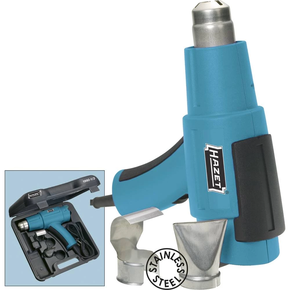 Puhalo na vrući zrak Uklj. oprema, Uklj. kofer 1600 W Hazet 1990-1/3 1990-1/3 slika