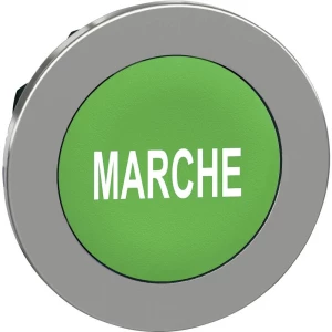 Schneider Electric ZB4FA342 prednji element za tipku plosnat, ponovno postavljiv (Ø) 30.5 mm Marche krom boja, zelena 1 St. slika