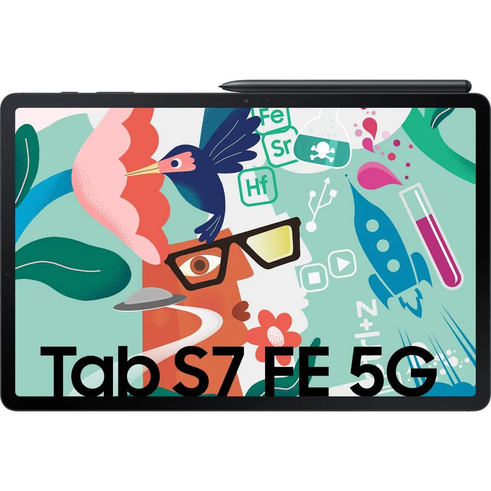 Samsung Galaxy Tab S7 FE 5G, LTE/4G, UMTS/3G, GSM/2G, WiFi 64 GB crna Android tablet PC 31.5 cm (12.4 palac) 2.2 GHz Qualcomm® Snapdragon Android™ 11 2560 x 1600 Pixel slika