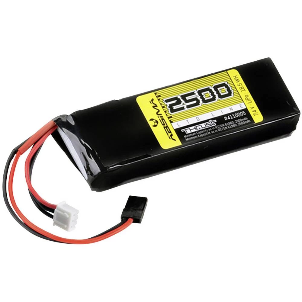 LiPo akumulatorski paket za modele 7.4 V 2500 mAh Broj ćelija: 2 Absima Softcase JR priključnica slika