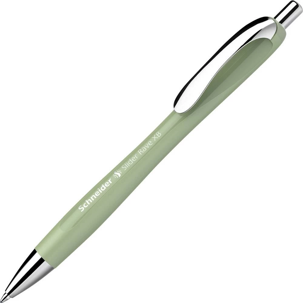 Schneider Schreibgeräte Slider Rave organic green, Mine Slider 755 XB blau 132544 kemijska olovka 0.7 mm Boja napisanog slika