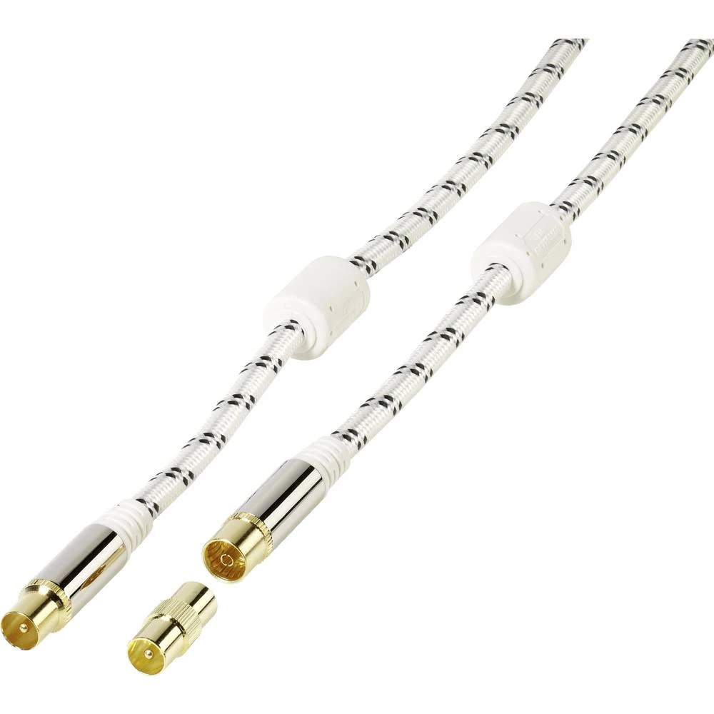 Antene Priključni kabel [1x 75 &Omega; antenski muški konektor - 1x 75 &Omega; antenski ženski konektor] 10 m pozlaćeni kontakti slika