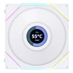 Lian Li UNI FAN TL LCD Reverse Blade Series ventilator za PC kućište bijela (Š x V x D) 124 x 120 x 28 mm uklj. LED rasv