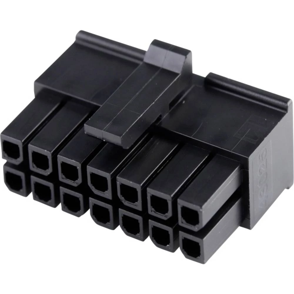 Molex 430251400 Micro-Fit 3.0 Receptacle Housing, Dual Row, 14 Circuits, UL 94V-0, Low-Halogen, Black slika