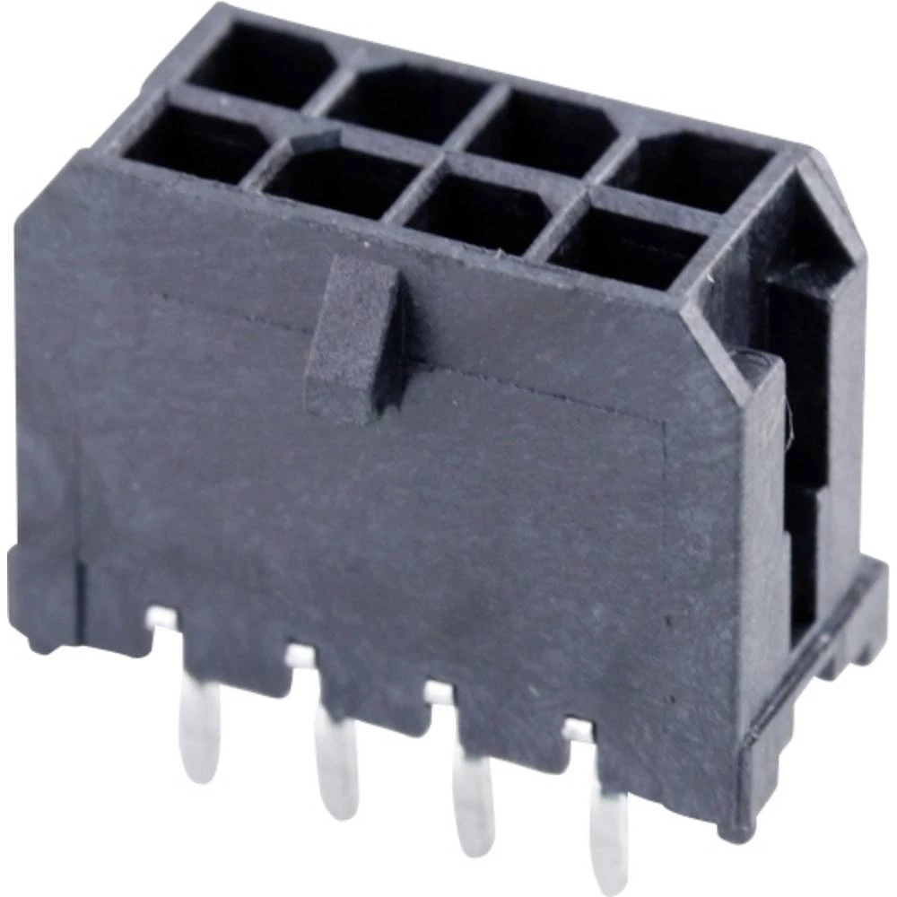 Molex 430450814 Micro-Fit 3.0 Vertical Header, 3.00mm Pitch, Dual Row, 8 Circuits, with PCB Polarizing Peg, Gold, Glow-Wi slika