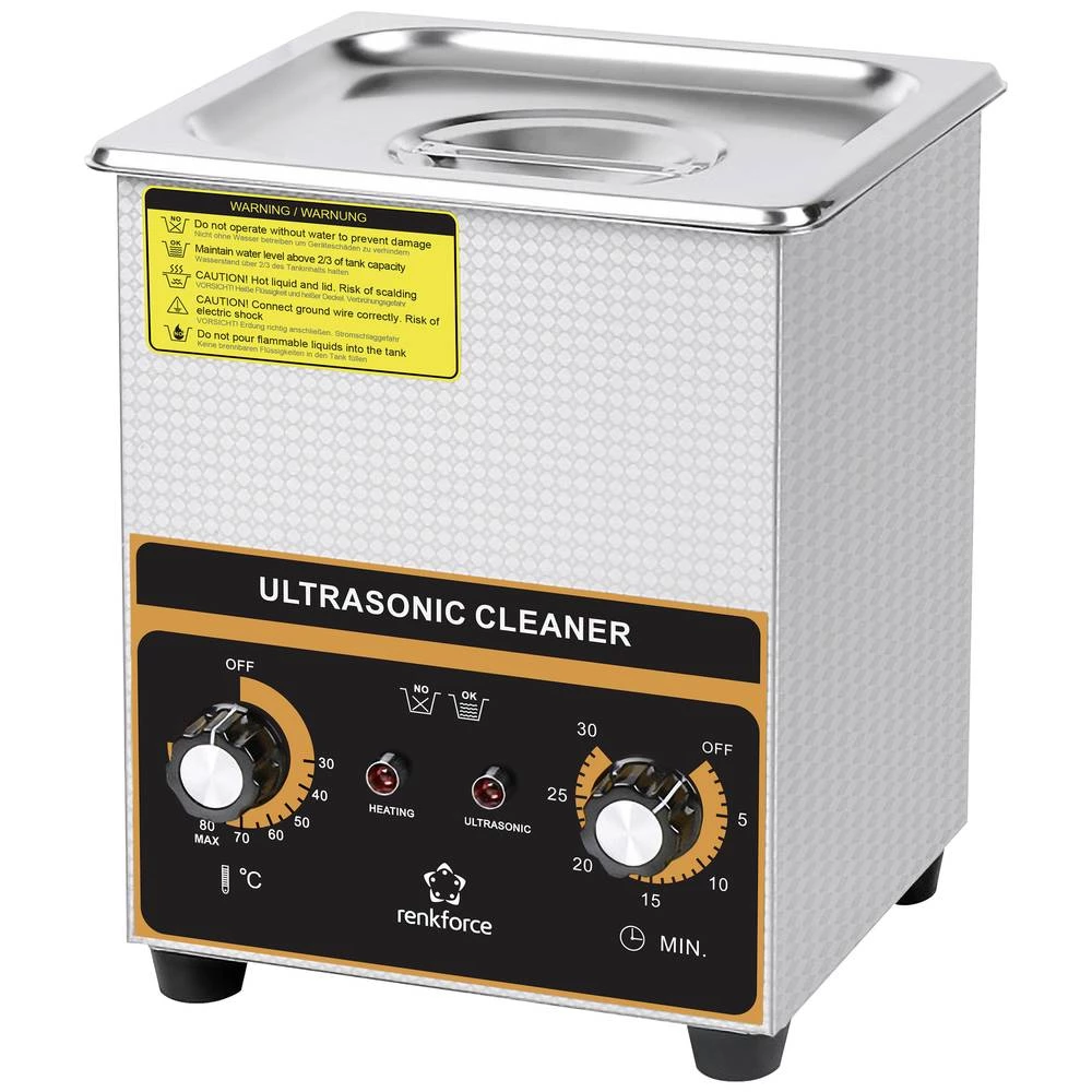 Renkforce  ultrazvučni čistač nakit, uredski pribor, radionica 60 W 2 l s grijanjem, s košarom za čišćenje slika