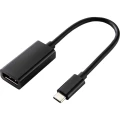 Renkforce USB 3.2 gen. 1 (USB 3.0) adapter cable 14.00 cm RF-4613070 DisplayPort 1.2 crna [1x muški konektor USB-C™ - 1x slika