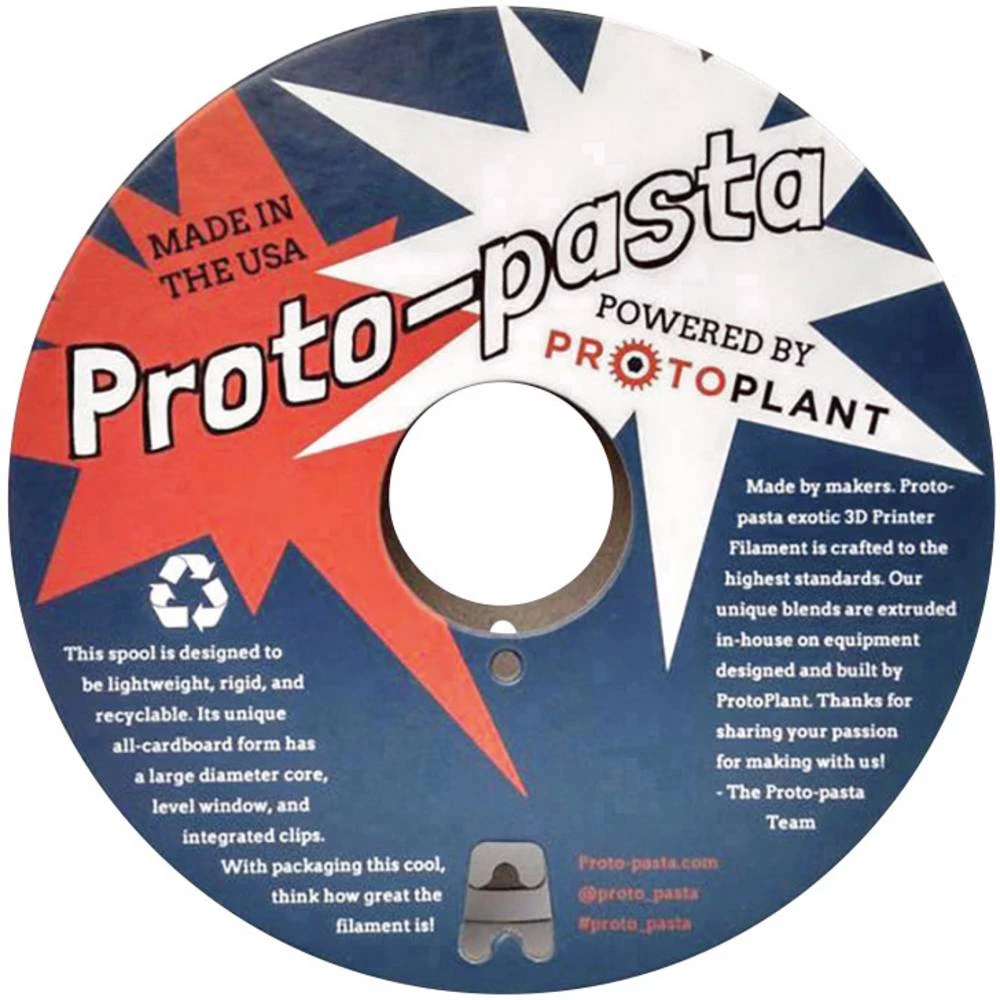 3D pisač filament Proto-Pasta SSP12805 PLA 2.85 mm Siva 500 g slika