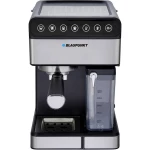 Blaupunkt CMP601 aparat za esspreso kavu s držačem filtera crna, čelik s posudom za mlijeko
