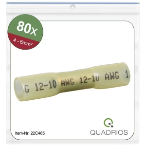 Quadrios 22C465 udarni konektor stezne cijevi 4 mm² 6 mm² potpuno izolirani žuta 1 Set slika
