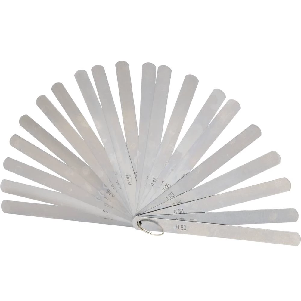 KS Tools 300.0616 Mjerač zazora klipa, 20 listova, 0,05-1 mm slika