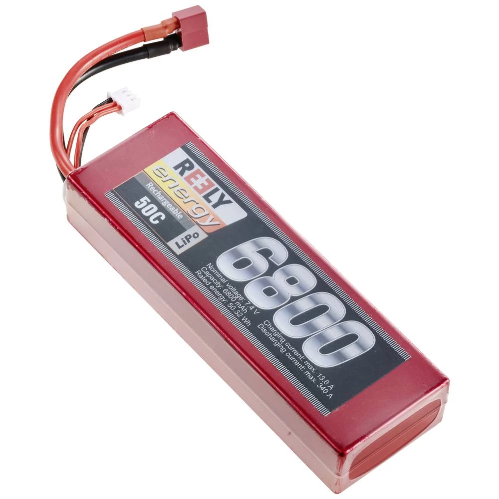 Reely baterija (lipo) za prijamnik za modelarstvo  7.4 V 6800 mAh Broj ćelija: 2 50 C tvrdo kućište T-spojni sustav slika