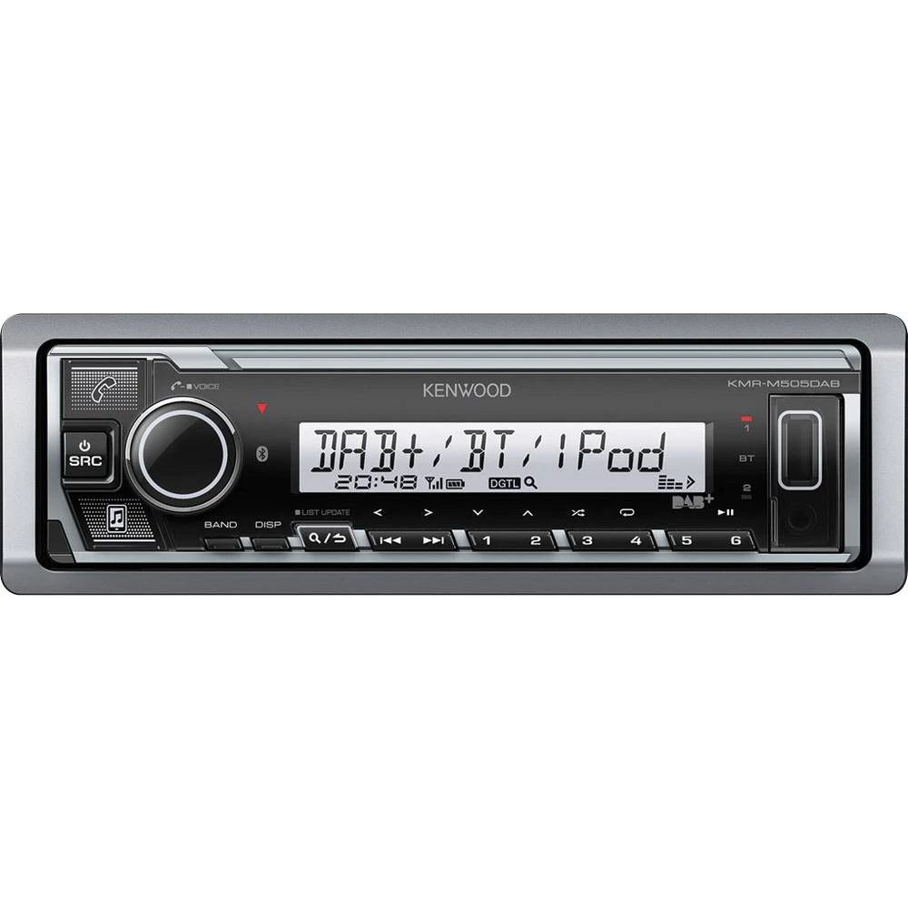 Kenwood KMR-M505DAB Marine Head Unit DAB + tuner, Zaštiteno od prskanja slika