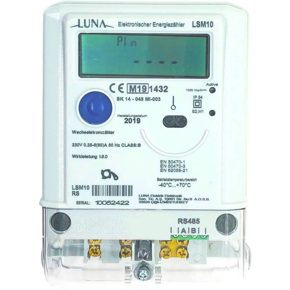 LUNA LSM10 brojač za dvosmjernu struju digitalni Dozvola MID: da 1 St. slika